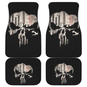 Punisher Front And Back Car Mats