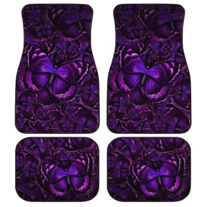 Purple Butterfly Car Floor Mats Custom Car Accessories