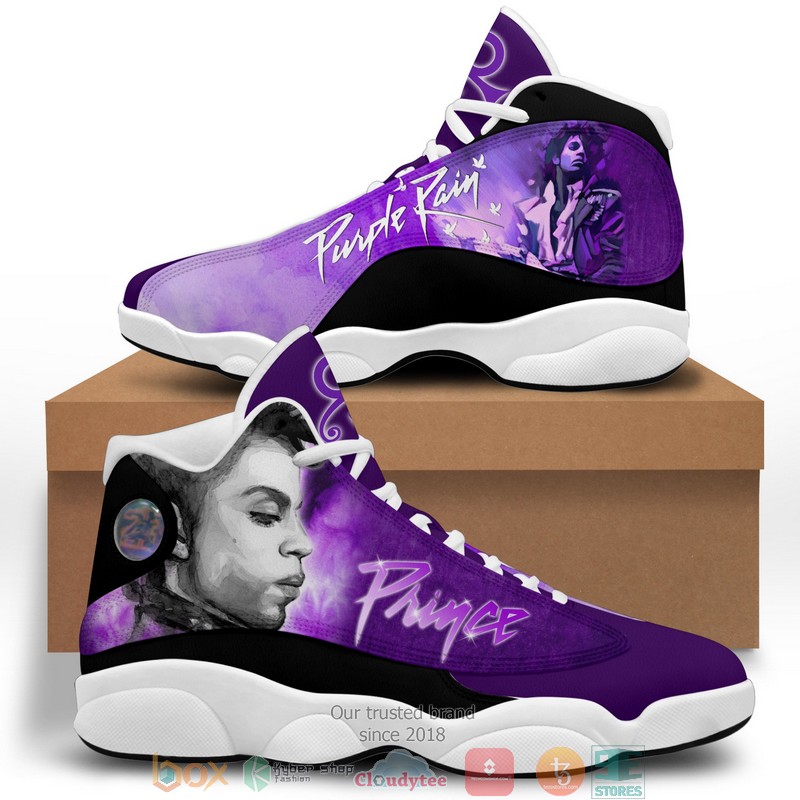 Purple Rain Prince Air Jordan 13 Sneaker Shoes Purple Rain Prince Air Jordan 13 Sneaker Shoes