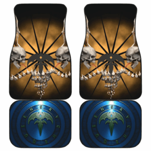 Queens 3D Yellow Logo Custom Queensryche Car Floor Mats UBC032306