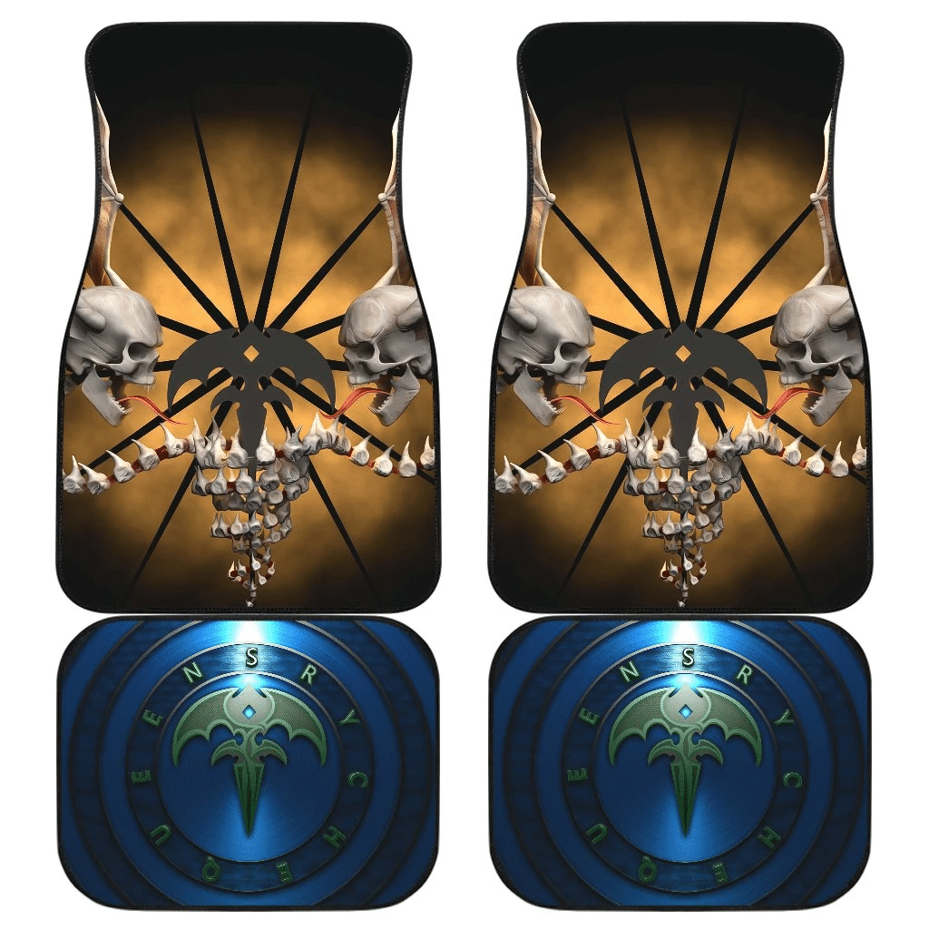 Queens 3D Yellow Logo Custom Queensryche Car Floor Mats UBC032306 Queens 3D Yellow Logo Custom Queensryche Car Floor Mats UBC032306