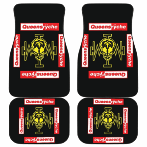 Queens Head Logo Black Queensryche Car Floor Mats UBC032307