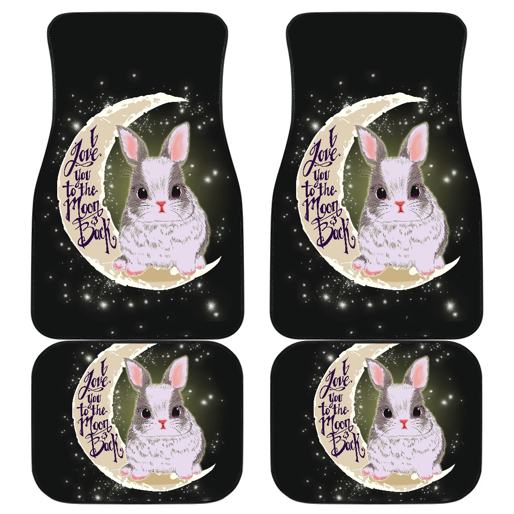 Rabbit Moon Front And Back Car Mats Rabbit Moon Front And Back Car Mats