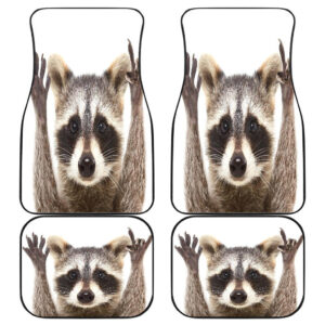 Raccoon Funny Animal Wild Pet Car Floor Mats 191030