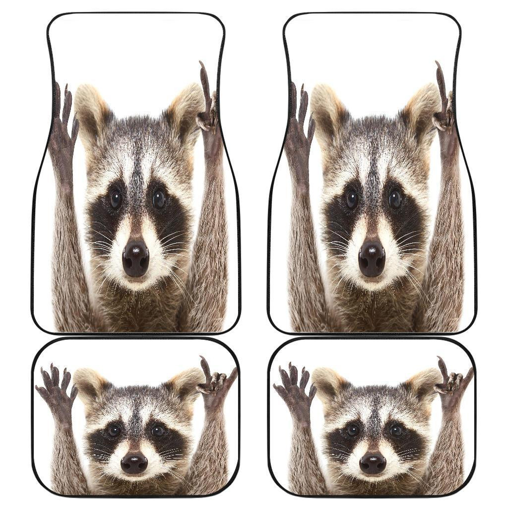 Raccoon Funny Animal Wild Pet Car Floor Mats 191030 Raccoon Funny Animal Wild Pet Car Floor Mats 191030