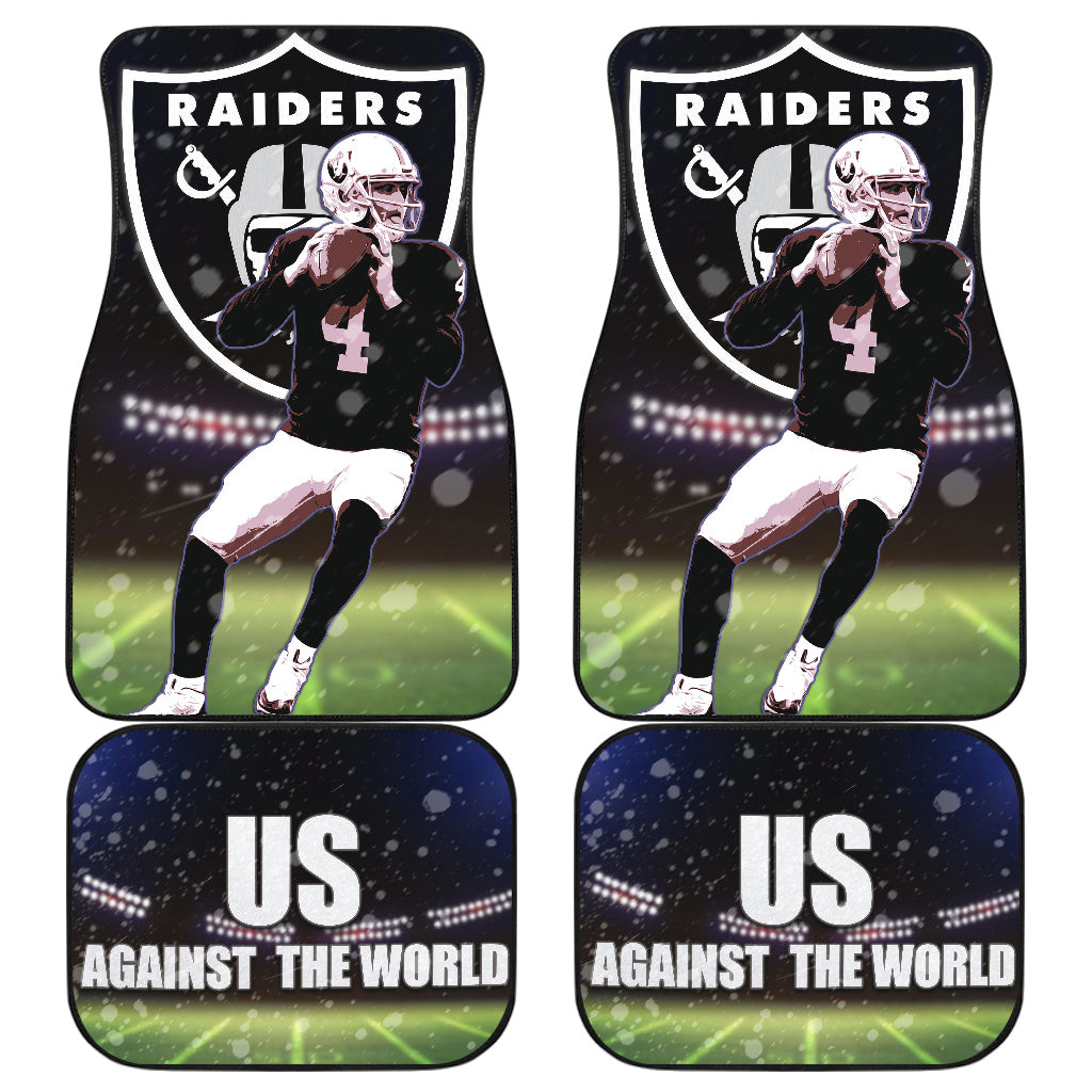 Raiders American Football Las Vegas Player Against The World Car Floor Mats Raiders American Football Las Vegas Player Against The World Car Floor Mats
