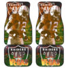 Raiders American Football Las Vegas Player Fire Bursting Rugby Yard Car Floor Mats