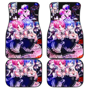 Ram And Rem Re Zero Anime Car Floor Mats 191030