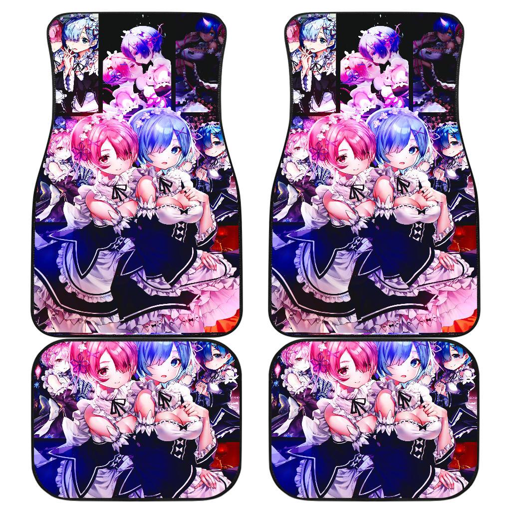 Ram And Rem Re Zero Car Mats Ram And Rem Re Zero Car Mats