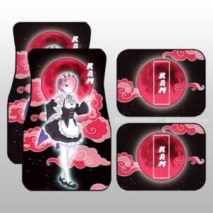 Ram Car Floor Mats Custom Re:Zero Anime Car Accessories Gifts For Fans