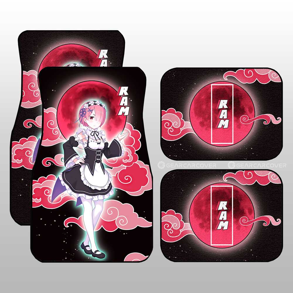 Ram Car Floor Mats Custom Re:Zero Anime Car Accessories Gifts For Fans Ram Car Floor Mats Custom Re:Zero Anime Car Accessories Gifts For Fans