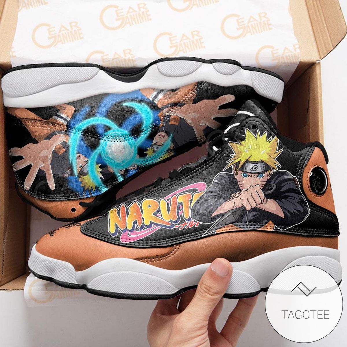 Rasengan Sneakers Custom Anime Air Jordan 13 Shoes Rasengan Sneakers Custom Anime Air Jordan 13 Shoes