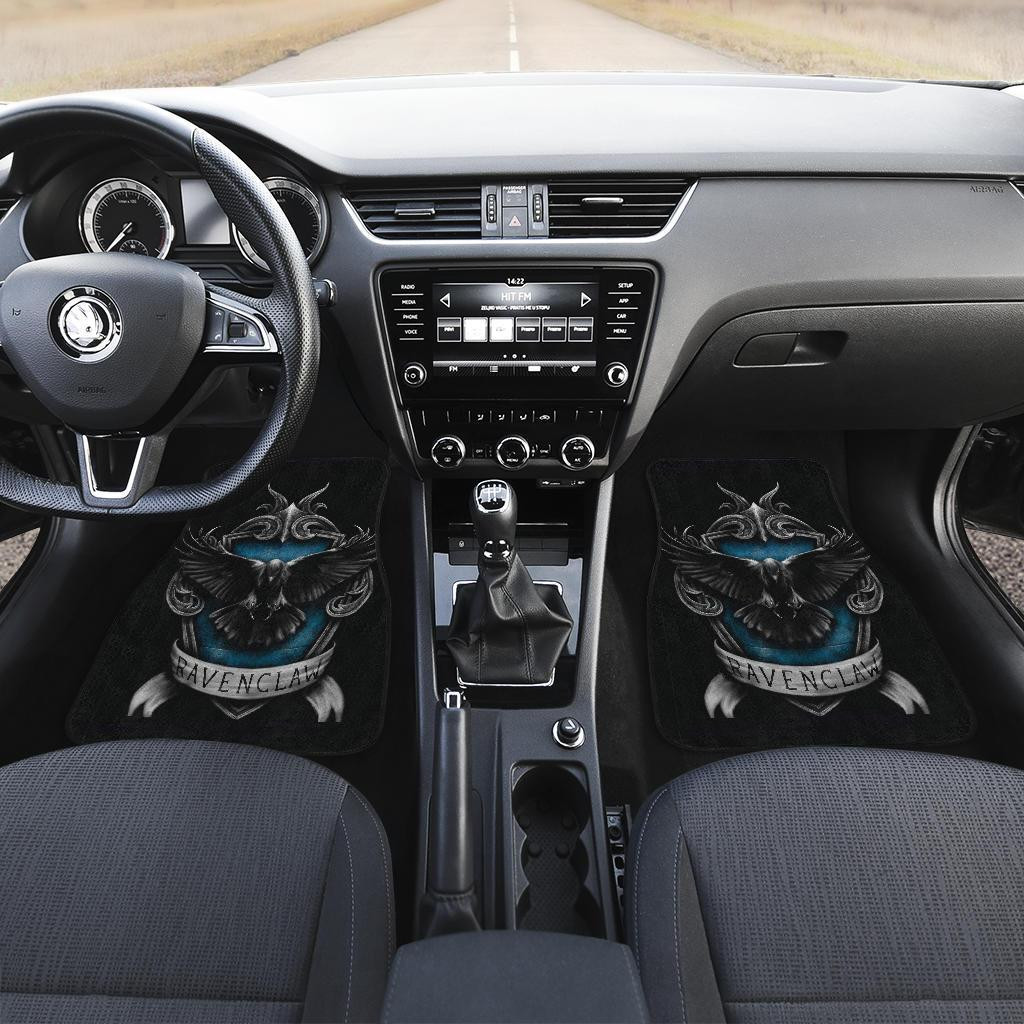 Ravenclaw-3D-Logo-in-Black-theme-Car-Floor-Mats-191030-1