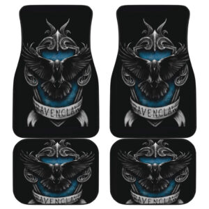 Ravenclaw 3D Logo in Black theme Car Floor Mats 191030