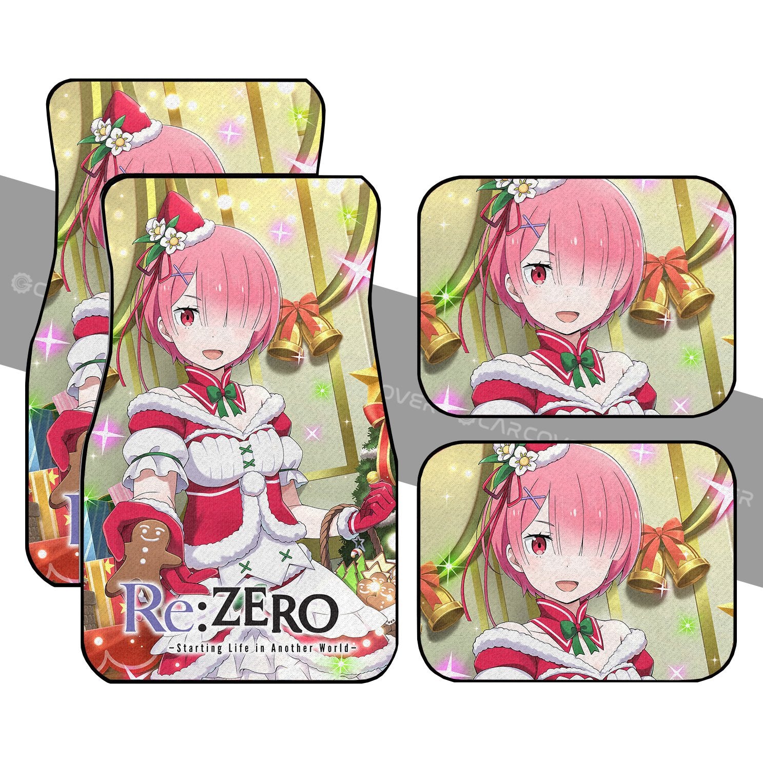 Re:Zero Ram Car Floor Mats Custom Christmas Anime Car Accessories Re:Zero Ram Car Floor Mats Custom Christmas Anime Car Accessories