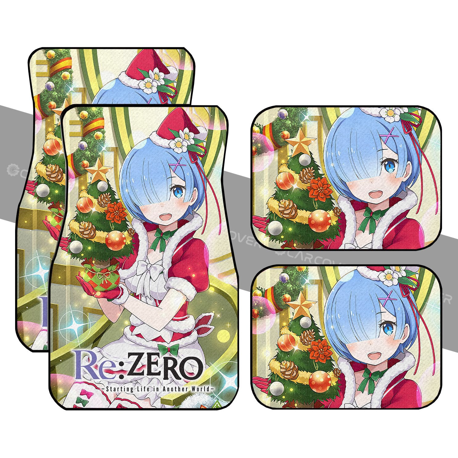 Re:Zero Rem Car Floor Mats Custom Christmas Anime Car Accessories Re:Zero Rem Car Floor Mats Custom Christmas Anime Car Accessories