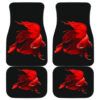 Red Fish Beauty in Black theme Car Floor Mats 191030