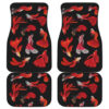 Red Fish Symbols Shades Car Floor Mats 191030