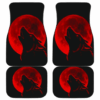 Red Moon Wolf Animal Wild Car Floor Mats 191030