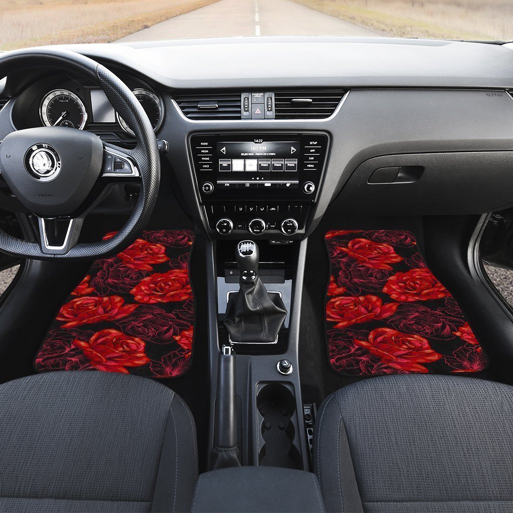 Red-Rose-Car-Floor-Mats-Custom-Floral-Car-Interior-Accessories-2