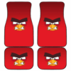 Red of Angry Bird Face Car Floor Mats 191017