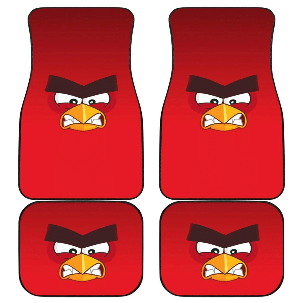 Red of Angry Bird Face Car Floor Mats 191017 Red of Angry Bird Face Car Floor Mats 191017