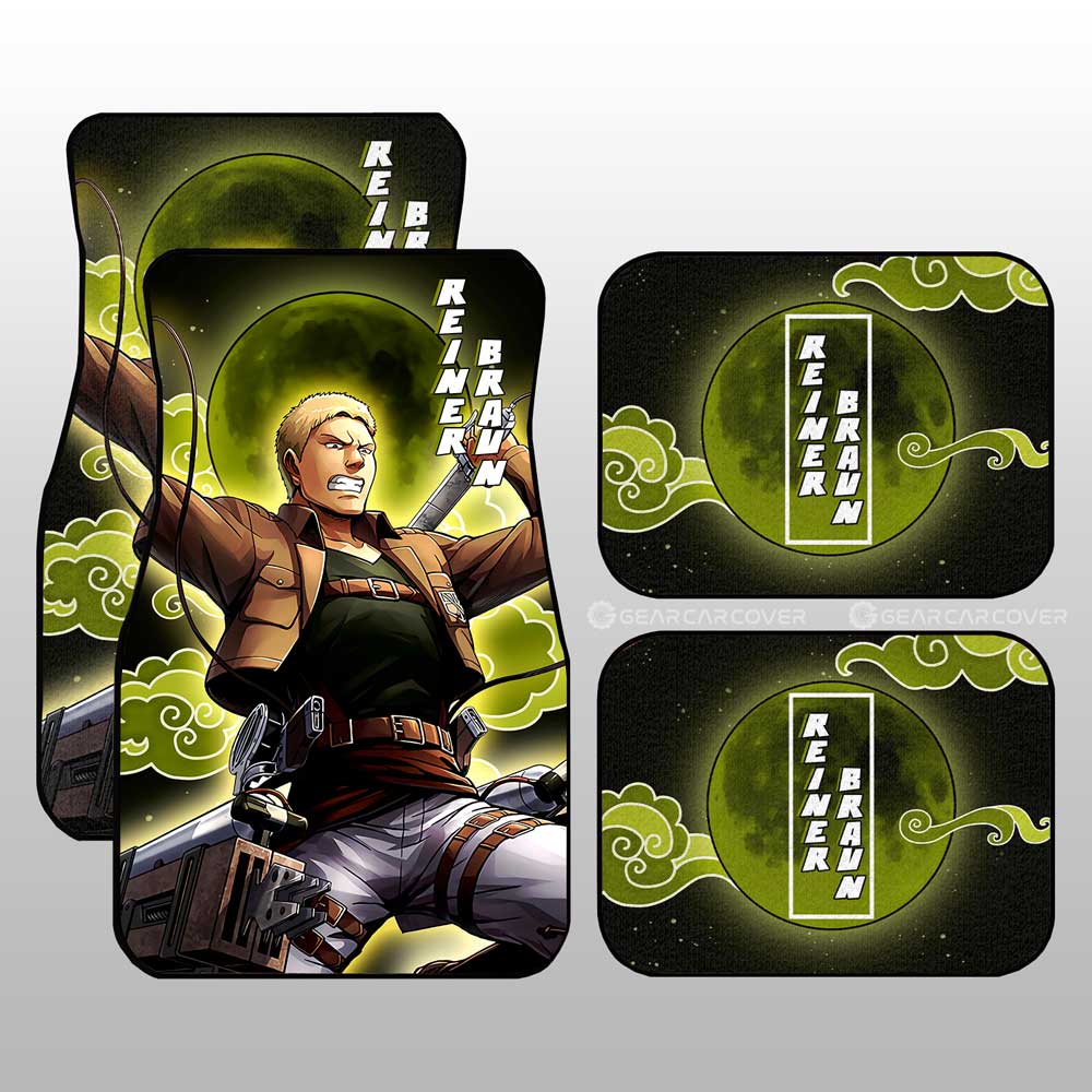 Reiner Braun Car Floor Mats Custom Attack On Titan Anime Gifts For Fan Reiner Braun Car Floor Mats Custom Attack On Titan Anime Gifts For Fan