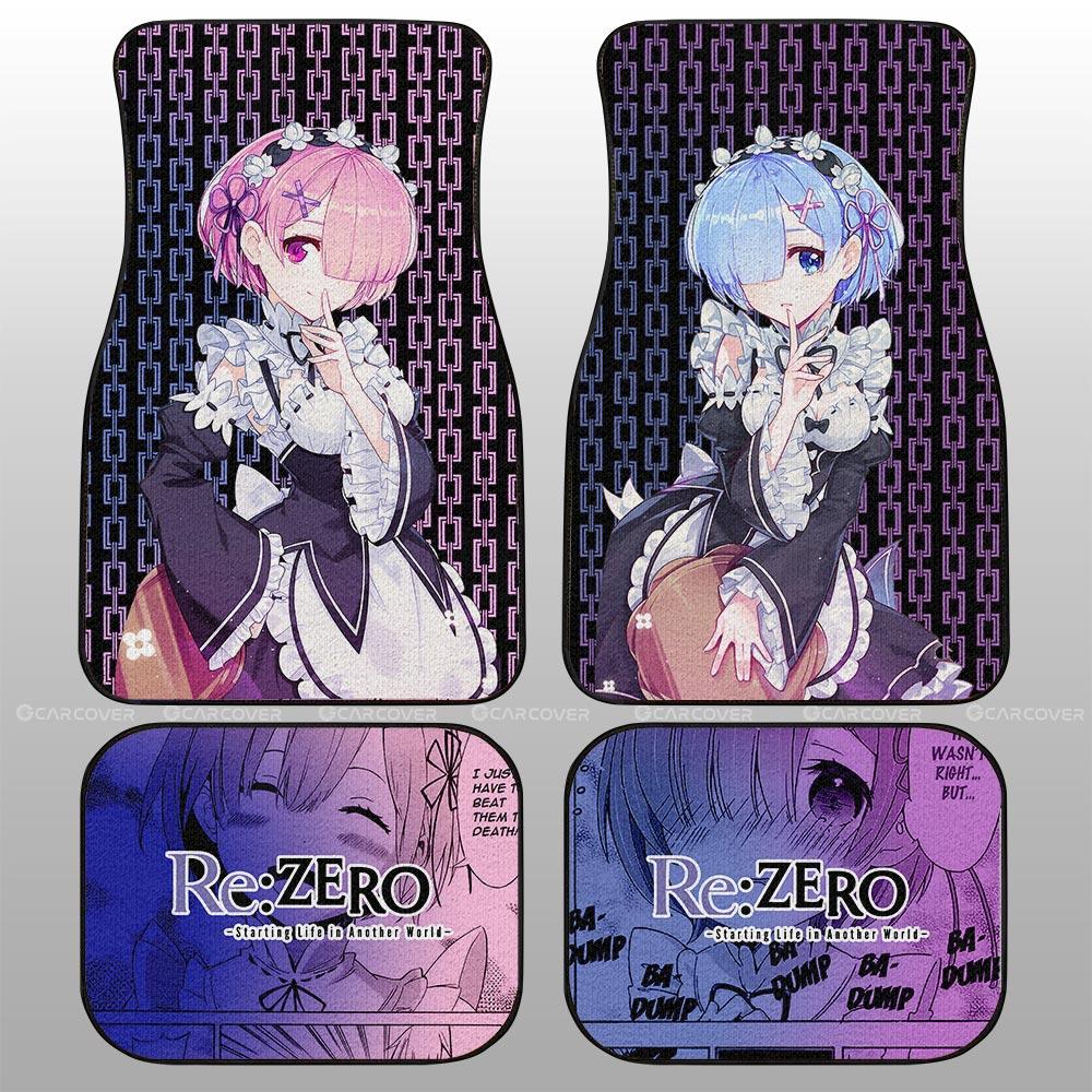 Rem-And-Ram-Car-Floor-Mats-Custom-ReZero-Anime-Car-Accessories-1