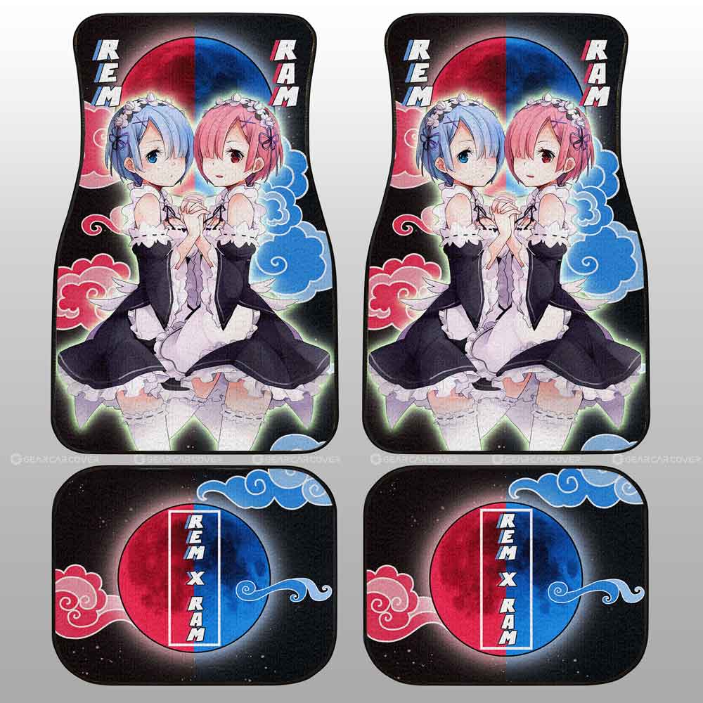Rem-And-Ram-Car-Floor-Mats-Custom-ReZero-Anime-Car-Accessories-Gifts-For-Fans-1