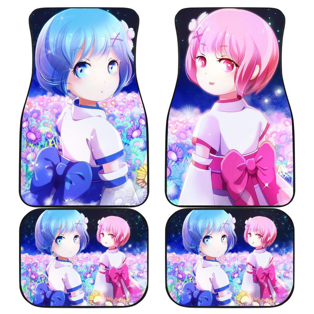 Rem And Ram Re Zero Charming Girls Anime Car Floor Mats 191030 Rem And Ram Re Zero Charming Girls Anime Car Floor Mats 191030
