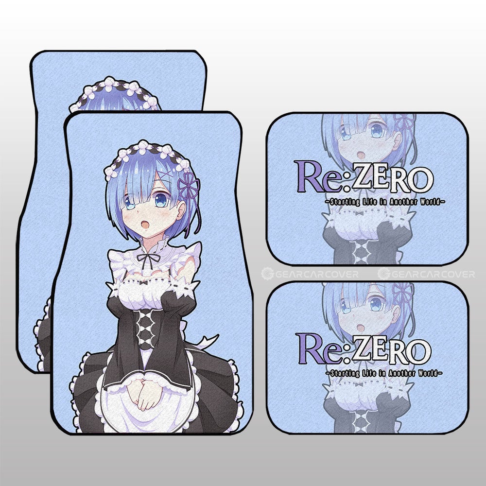 Rem Car Floor Mats Custom Main Re:Zero Anime Car Accessories Rem Car Floor Mats Custom Main Re:Zero Anime Car Accessories