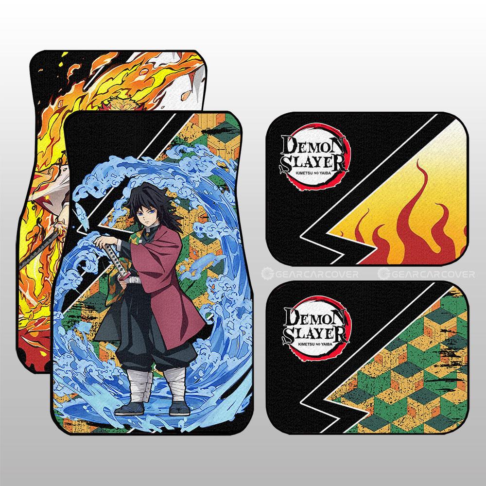 Rengoku-And-Giyuu-Car-Floor-Mats-Custom-Anime-Demon-Slayer-Car-Accessories-1