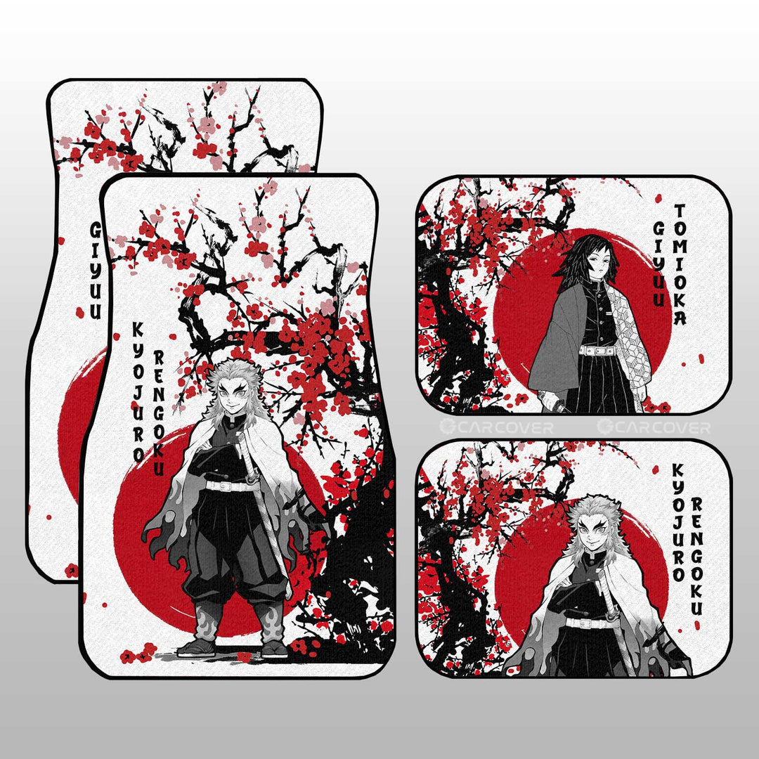 Rengoku-And-Giyuu-Car-Floor-Mats-Custom-Japan-Style-Demon-Slayer-Anime-Car-Interior-Accessories-1
