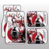 Rengoku Car Floor Mats Custom Japan Style Anime Demon Slayer Car Interior Accessories