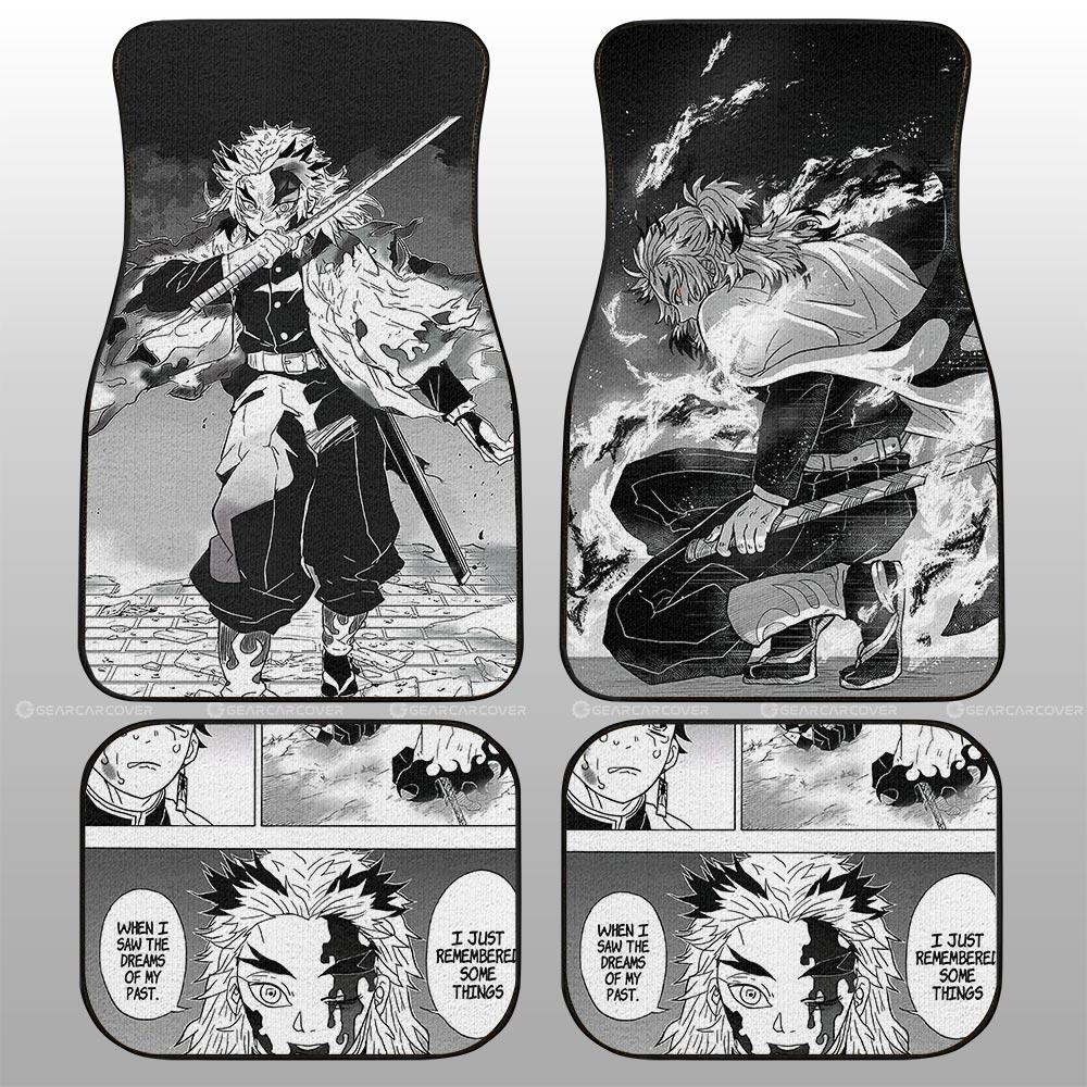 Rengoku Car Floor Mats Custom Kimetsu No Yaiba Manga Car Accessories Rengoku Car Floor Mats Custom Kimetsu No Yaiba Manga Car Accessories