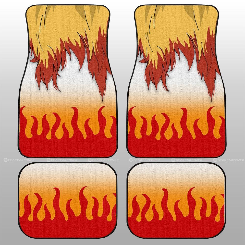 Rengoku-Uniform-Car-Floor-Mats-Custom-Hairstyle-Demon-Slayer-Anime-Car-Interior-Accessories-1