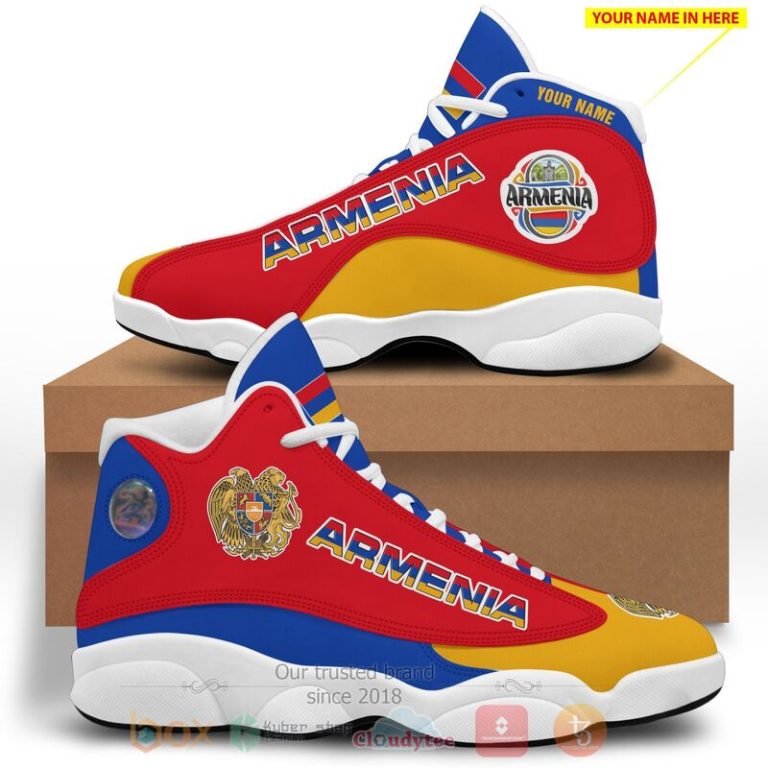 Republic-Of-Armenia-Personalized-Air-Jordan-13-Shoes-1