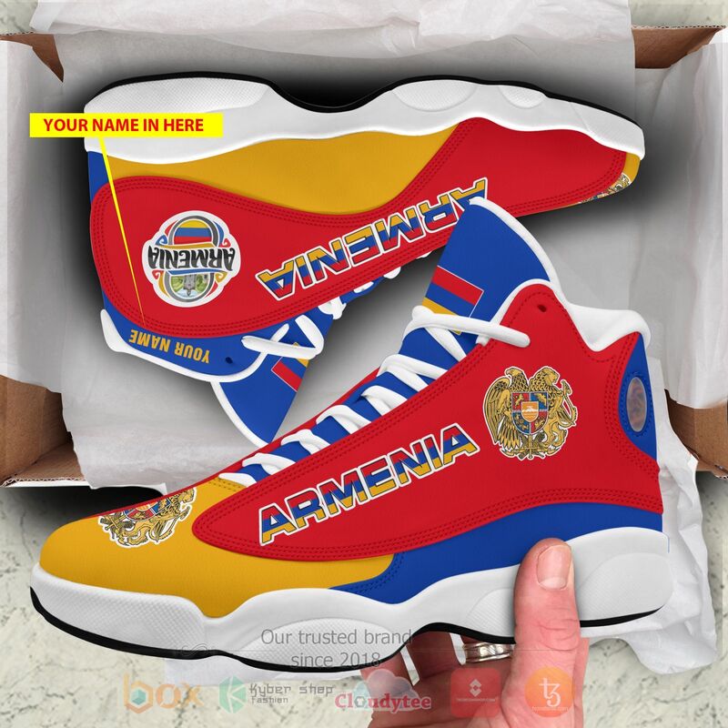 Republic Of Armenia Personalized Air Jordan 13 Shoes Republic Of Armenia Personalized Air Jordan 13 Shoes