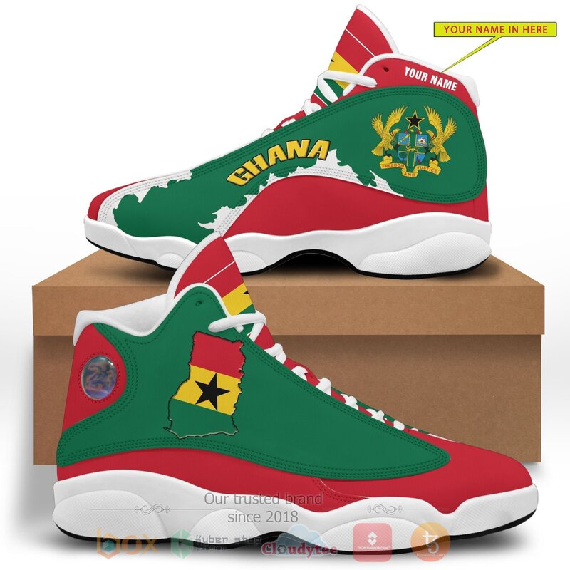 Republic Of Ghana Personalized Air Jordan 13 Shoes Republic Of Ghana Personalized Air Jordan 13 Shoes