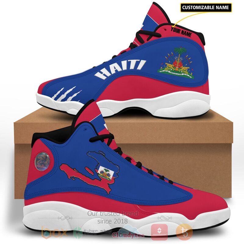 Republic Of Haiti Personalized Air Jordan 13 Shoes Republic Of Haiti Personalized Air Jordan 13 Shoes