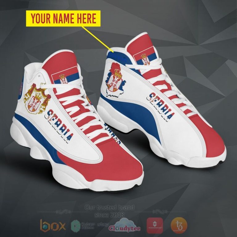 Republic-Of-Serbia-Personalized-Air-Jordan-13-Shoes-1