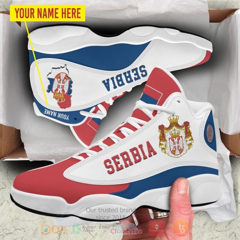 Republic-Of-Serbia-Personalized-Air-Jordan-13-Shoes-2
