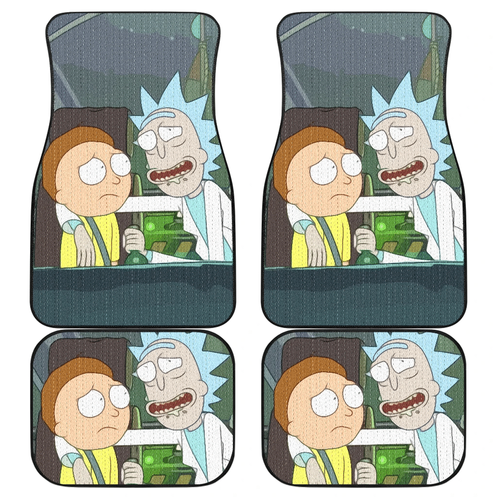 Rick And Morty Art Car Floor Mats Cartoon Fan Gift H081420 Rick And Morty Art Car Floor Mats Cartoon Fan Gift H081420