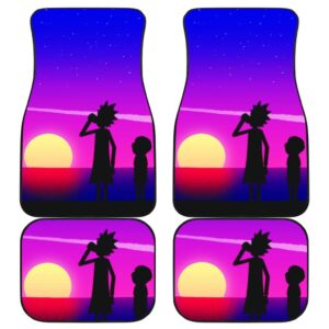 Rick And Morty Front And Back Car Mats