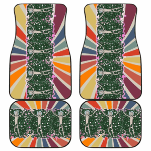 Rick Drunk Wine Bottles Spiral Retro Rick And Morty Car Floor Mats UBC041506