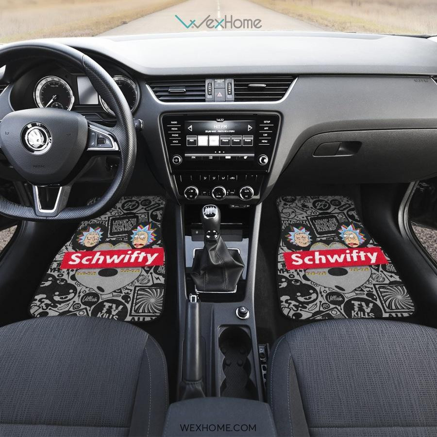 Rick-Head-Mickey-Head-Black-And-White-Rick-And-Morty-Car-Floor-Mats-UBC041901-1