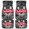 Rick Head Mickey Head Black And White Rick And Morty Car Floor Mats UBC041901