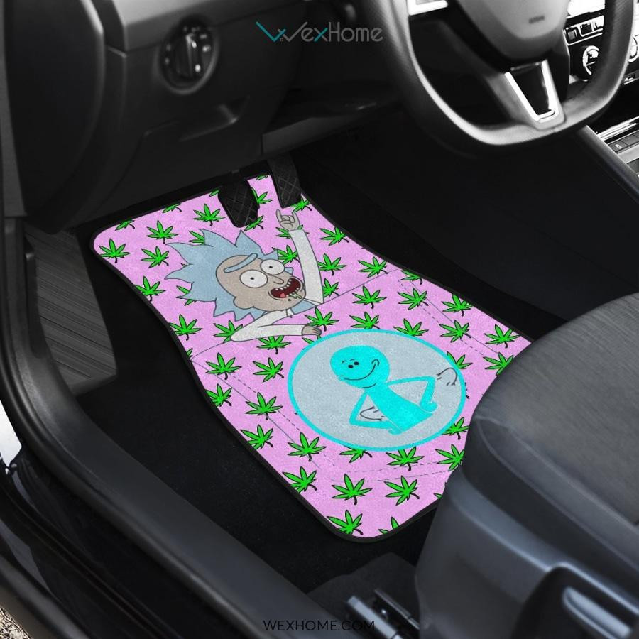 Rick-In-Pocket-Weed-Patterns-Rick-And-Morty-Car-Floor-Mats-UBC041507-2