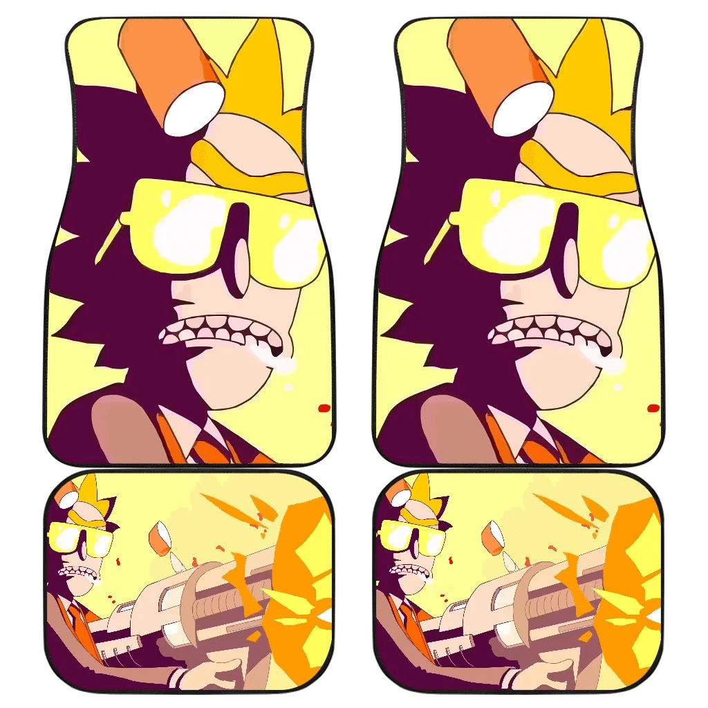 Rick Run the Jewels 80 Shooting Gun Rick & Morty Cartoon Car Floor Mats UBC022635 Rick Run the Jewels 80 Shooting Gun Rick & Morty Cartoon Car Floor Mats UBC022635