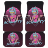 Rick Sanchez Rick and Morty TV Show Retrowave Cartoon Car Floor Mats UBC022626